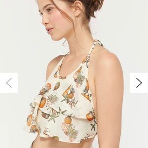 Seashell halter top.
